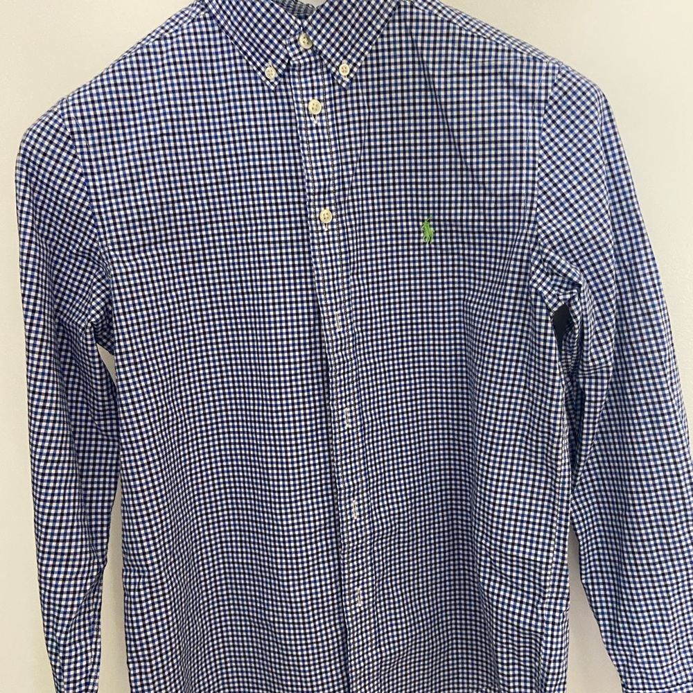 Ralph Lauren Men's Navy Gingham Shirt